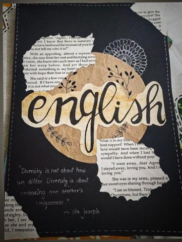 Personalized Notebook Cover for English Class