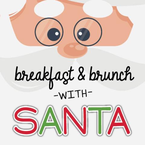 breakfast and brunch with santa logo