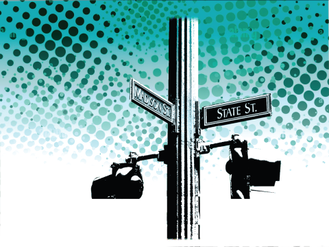 The corner of State & Madison Streets...where the South Side begins.