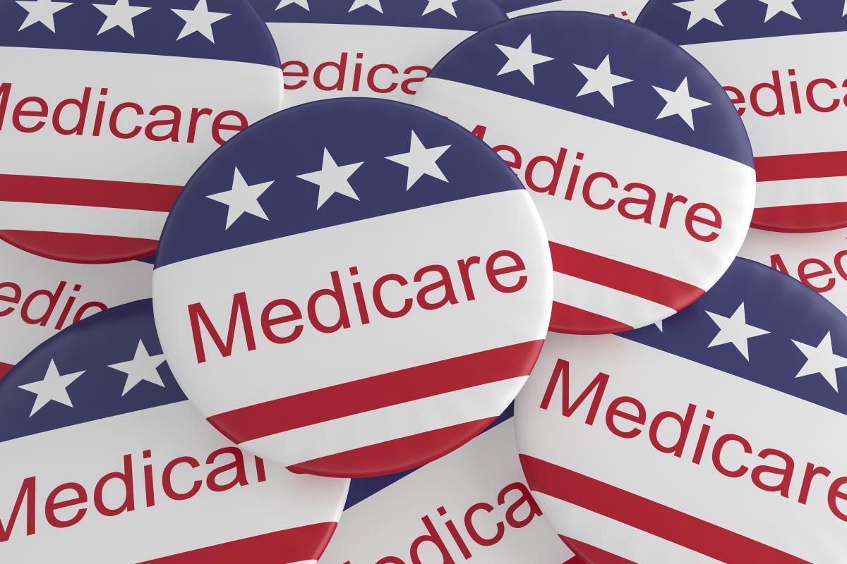 Photo of patriotic buttons that say Medicare