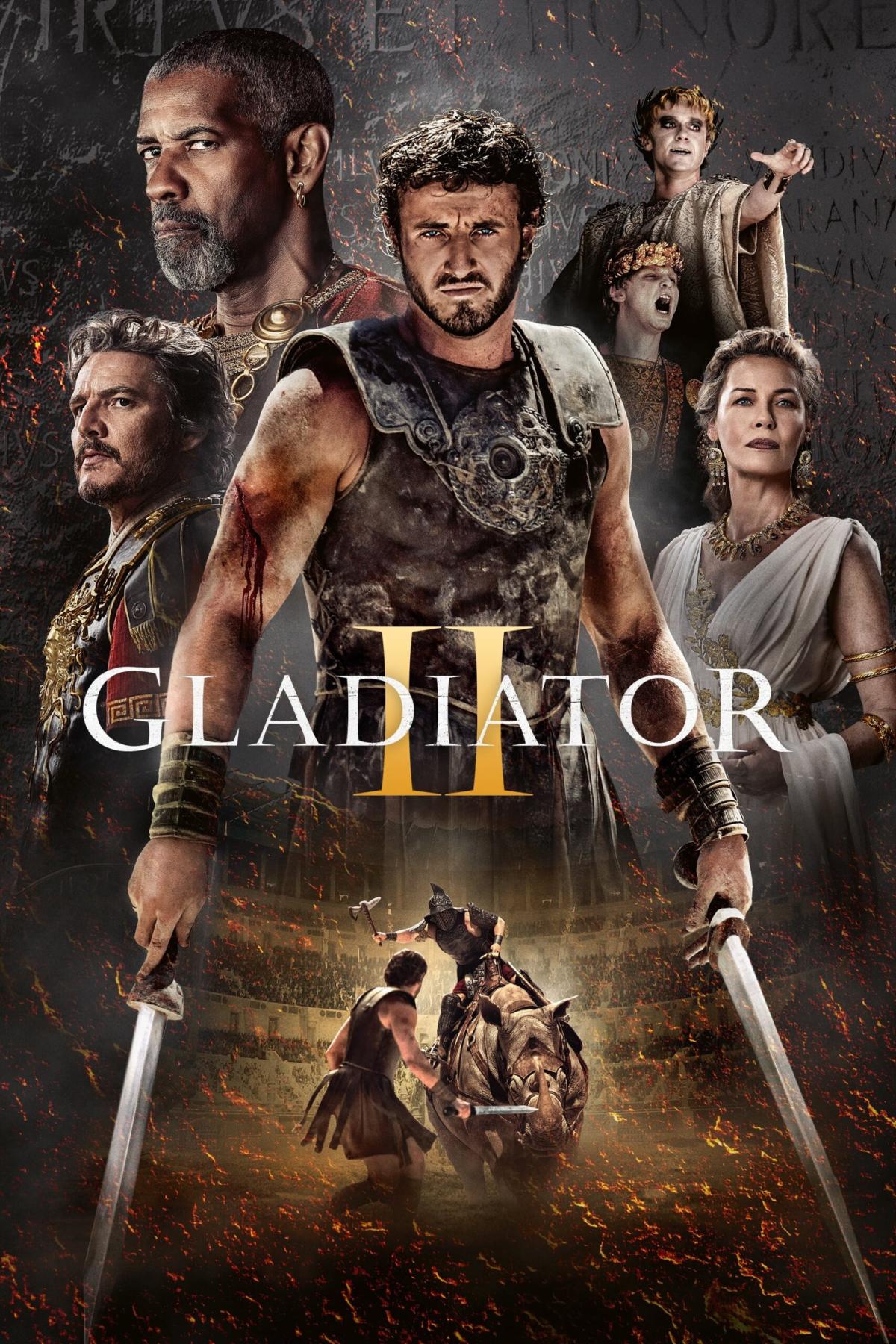 A movie poster for Gladiator II