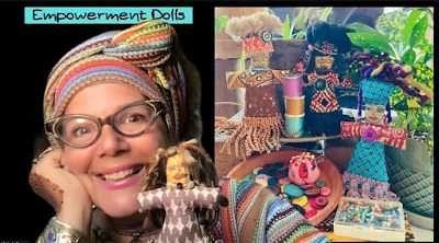 Victoria Reeves with her Empowerment Dolls